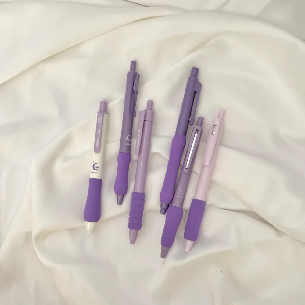 Soft Grip Pens Purple