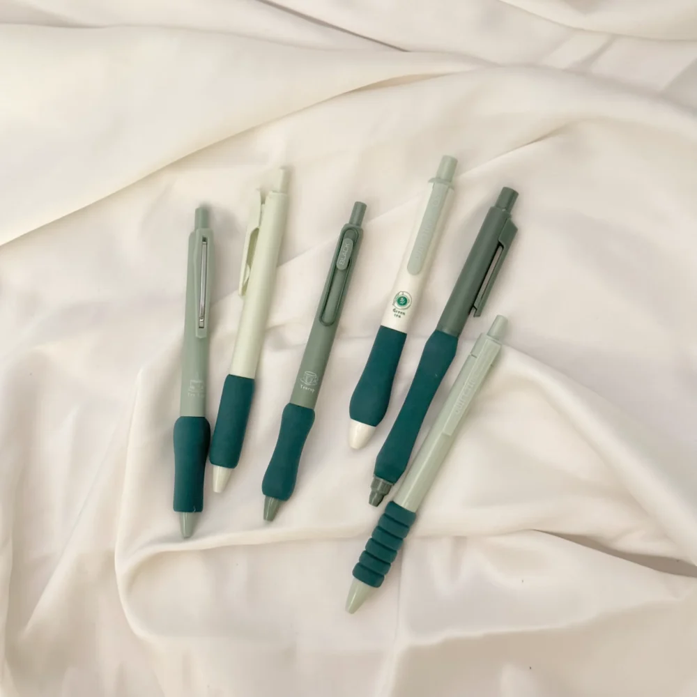 Soft Grip Pens Green